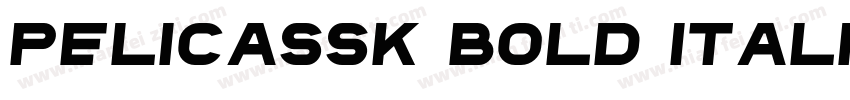 PelicaSSK Bold Italic字体转换